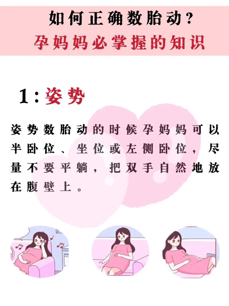 准妈妈数胎动方法示意图
