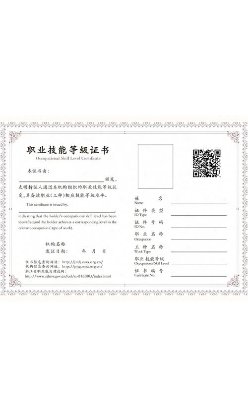 秋招求职者简历标注职业技能等级证书页面
