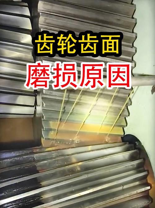 拆解后磨损的蜗轮副齿面