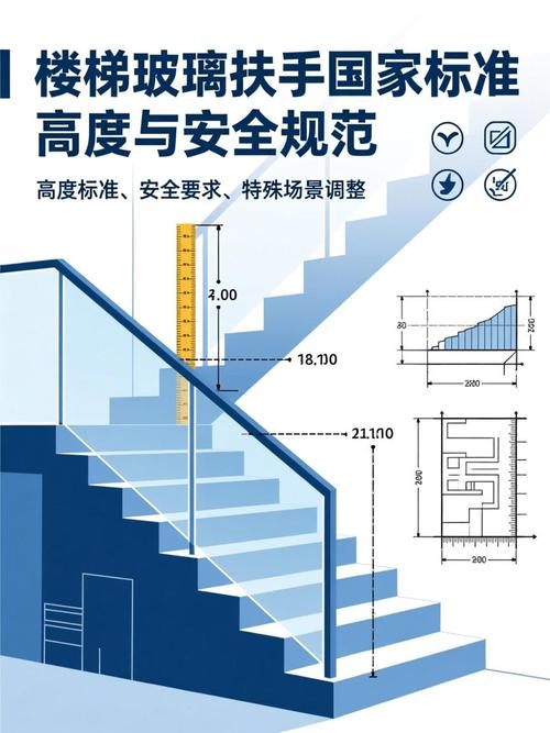 楼梯扶手安装高度验收示意图