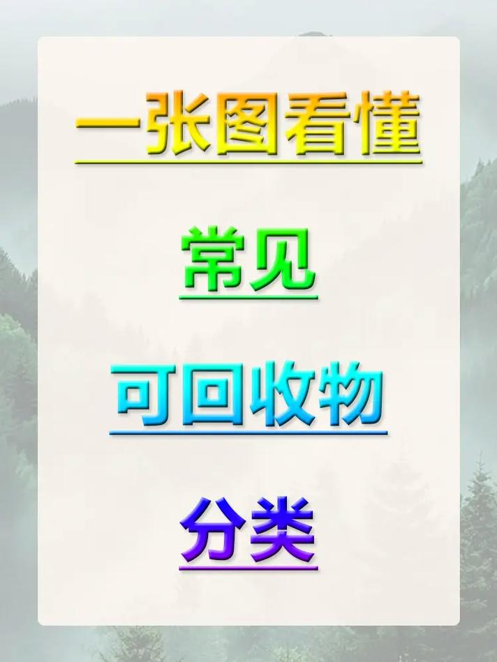 常见可回收物分类与误区对比图