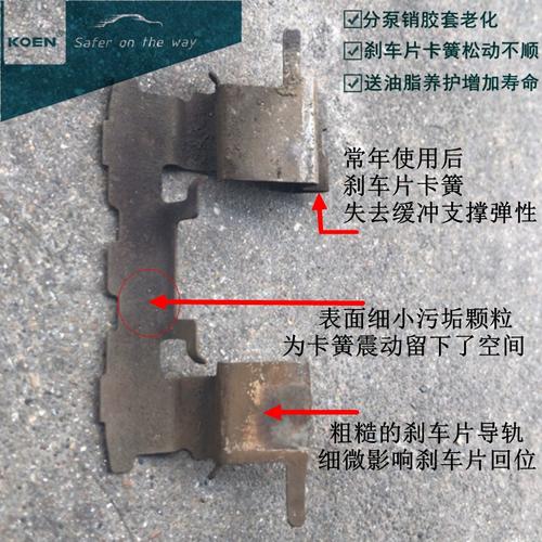 车主徒手检查刹车分泵卡涩示意图