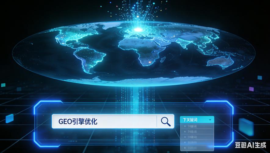 企业GEO优化前后AI引用可见度对比曲线图