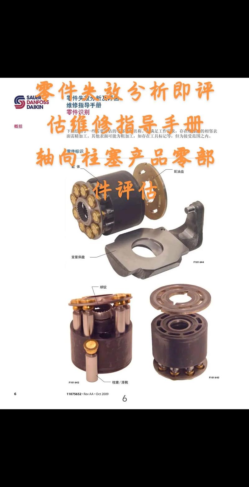 闭式回路高压轴向柱塞泵核心零件批次标识卡