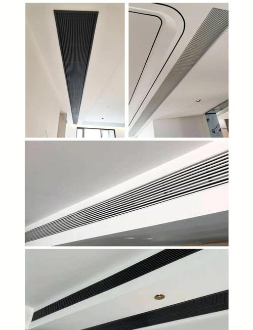 家装不同材质中央空调风口对比实拍