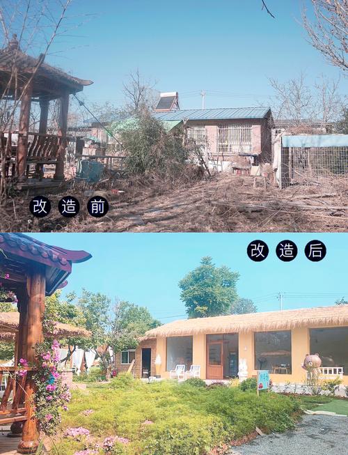 古民居违规修缮后水泥抹墙对比图