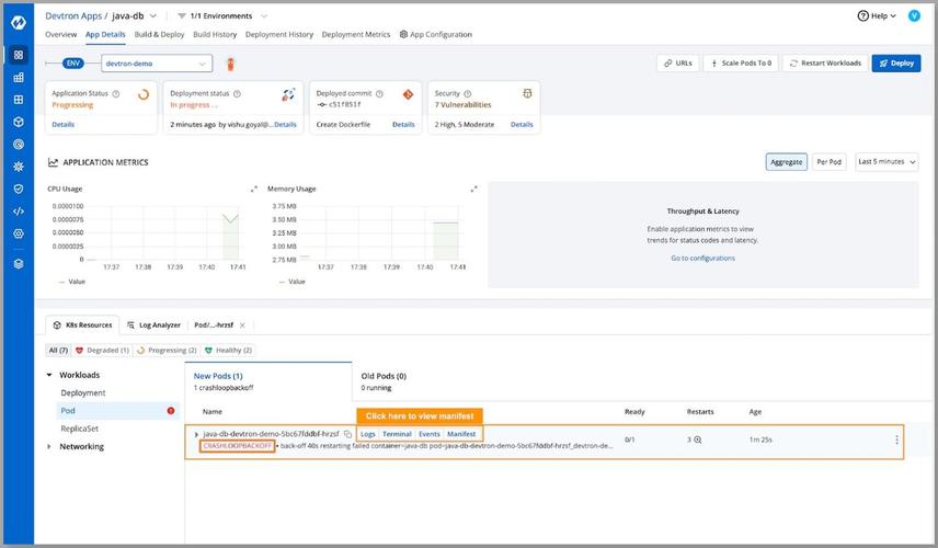 Kubernetes Pod健康检查配置错误报错截图