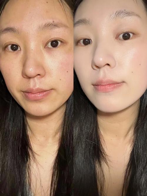水乳精华面霜叠涂吸收对比图