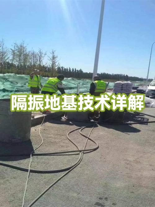 精密加工地下车间隔振地基结构图