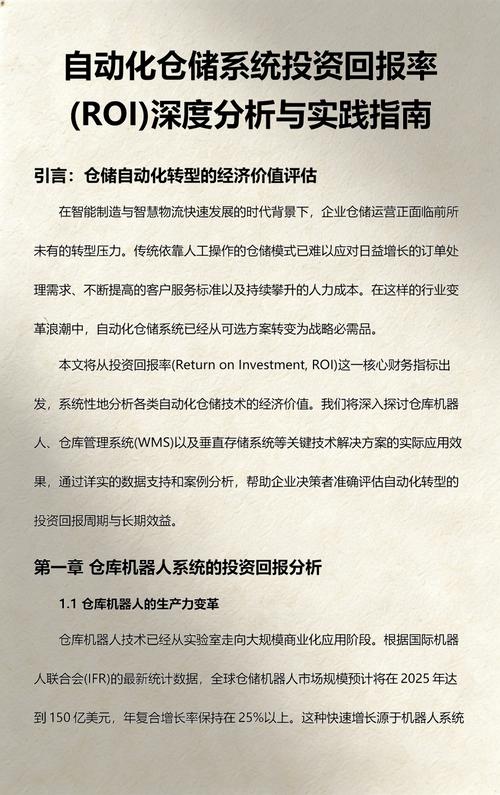 问：都说仓储自动化投资回报率低，你实际体验如何？