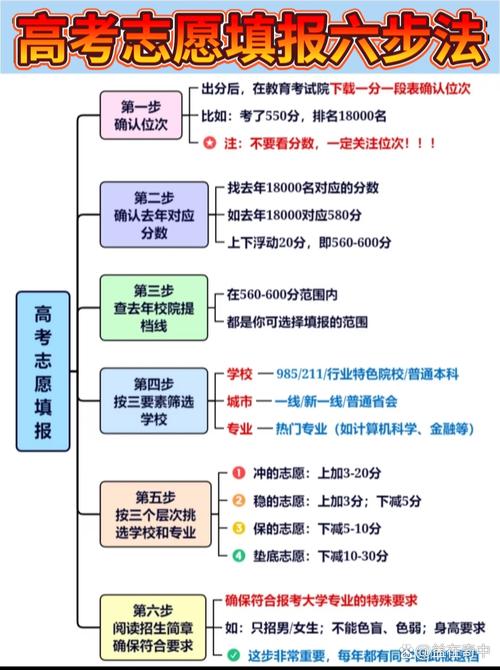 新高考志愿填报专业排名筛选流程图