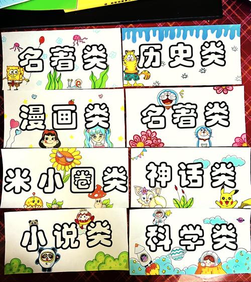 分类标签的创意剪报本内部
