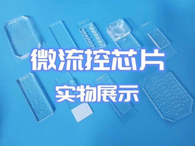 学术会议墙报展区实物演示微流控芯片照片