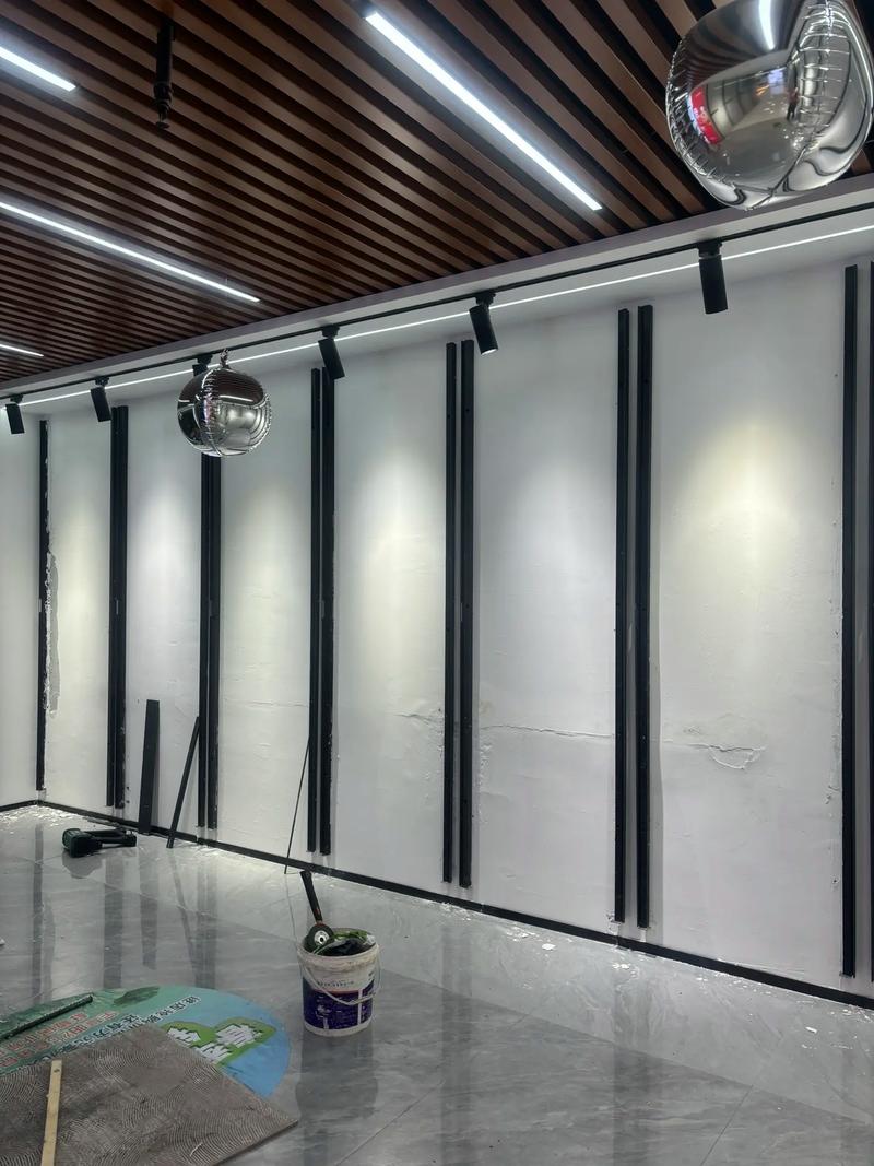 装修建材市场六角砖展示架实拍