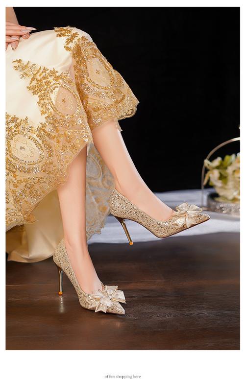 婚礼shoe game道具高跟鞋婚纱