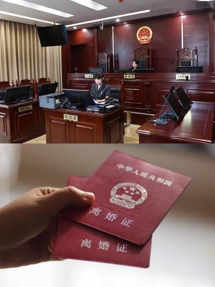 法院门口台阶上放着布袋子的离婚咨询当事人