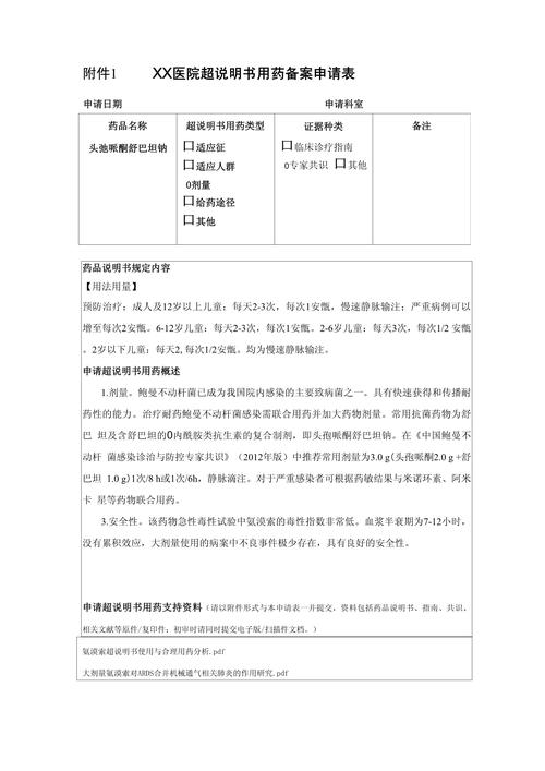 药品说明书重点信息标注记录表