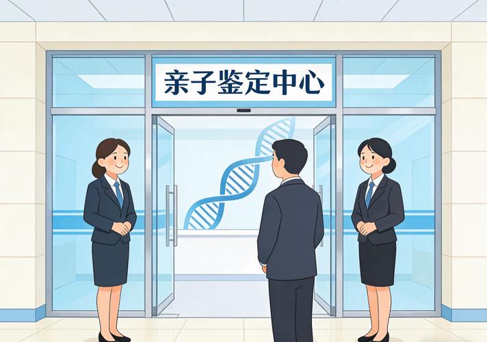 街角茶馆中年男人掏亲子鉴定报告场景