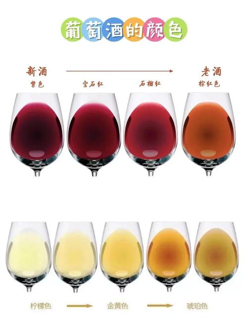 不同年份红酒醒酒前后对比图