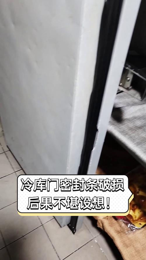 工业冷库门密封条老化导致的跑冷现象
