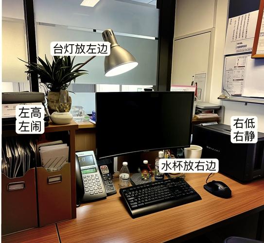 桌面办公正确光线摆放位置图