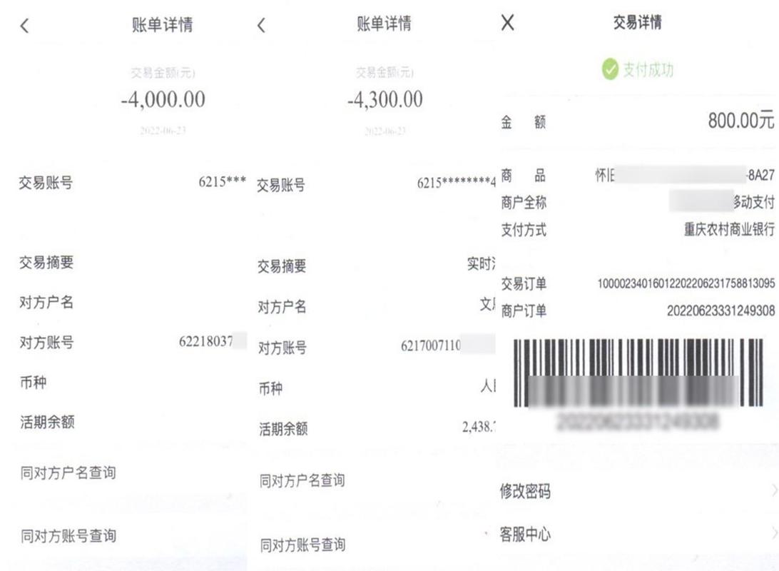 烧烤店合伙出资转账记录截图