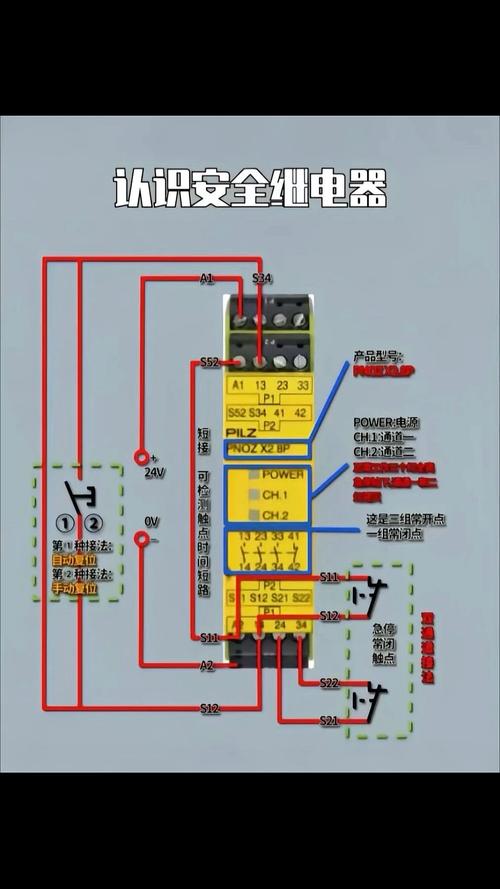 安全开关接线原理图示意图