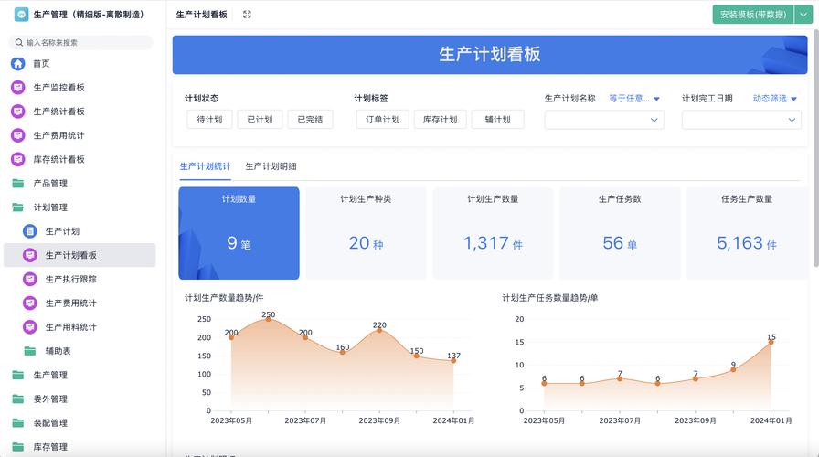 制造企业排产系统等候队列界面