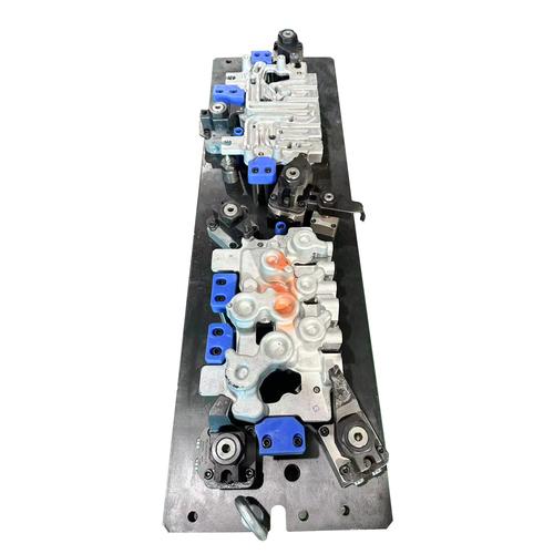 汽车发动机缸盖加工专用工业夹具实物图