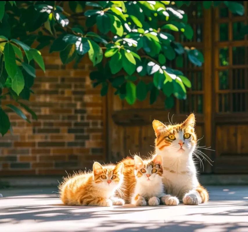 家猫主动钻进敞开笼内蜷卧晒太阳的场景