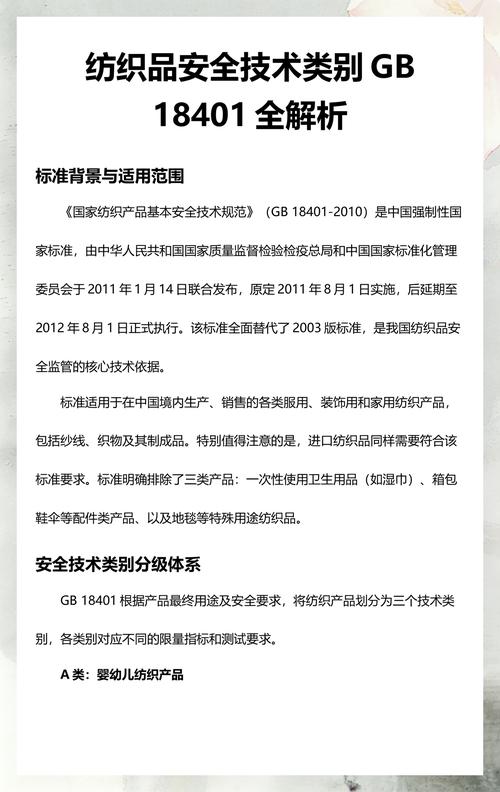 纺织产品安全类别GB18401标签实拍