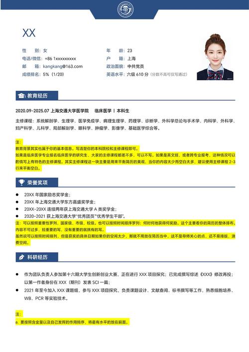 留学申请简历最终检查清单图示