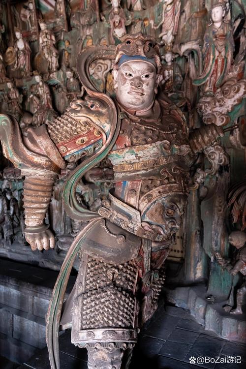 平遥双林寺明代韦陀彩塑