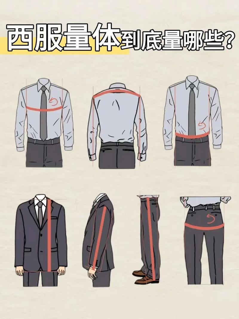 婚礼公公装定制西装量体过程
