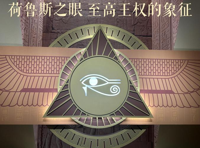 荷鲁斯之眼古埃及壁画细节