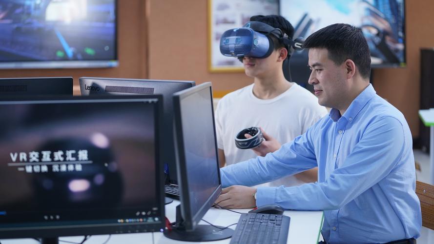 南大鼓楼校区新闻学院毕业展VR交互装置调试现场