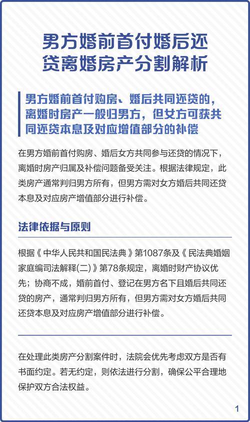 婚前买房婚后共同还贷房屋分割计算案例图