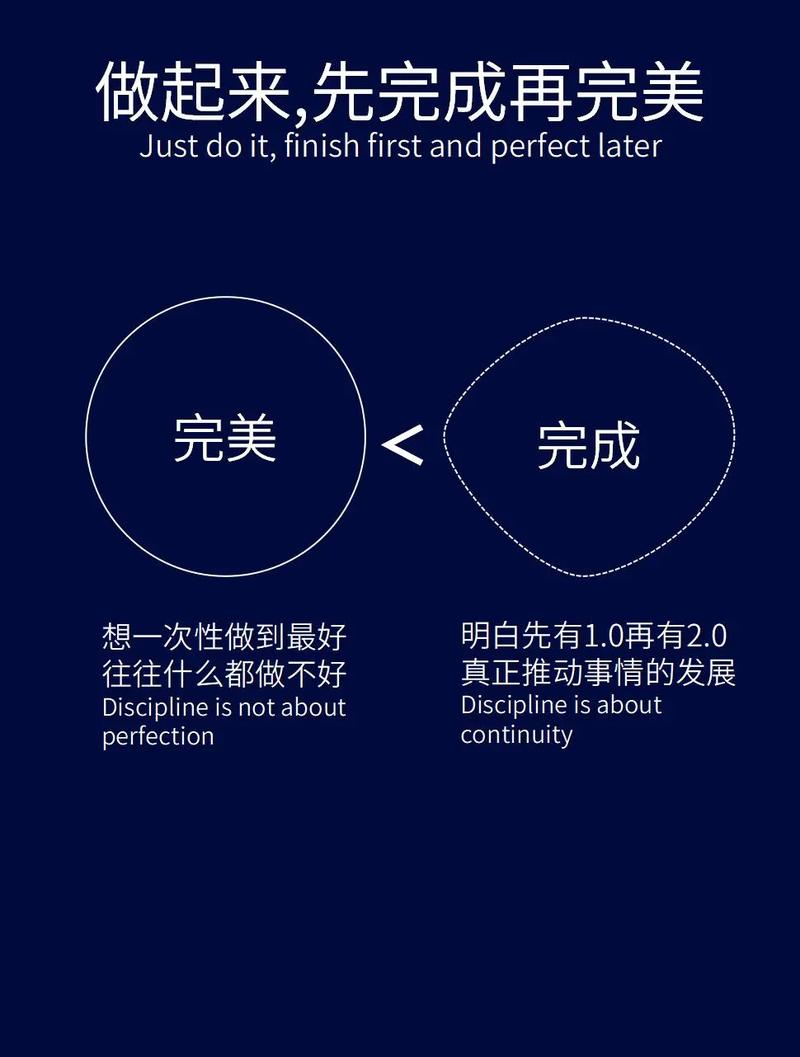 五、别急着追求完美,先动起来