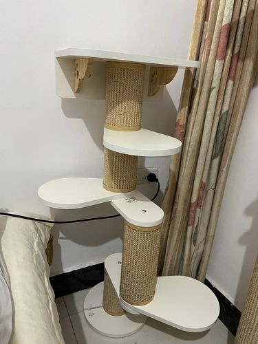 未消毒二手木质猫爬架缝隙藏污实拍