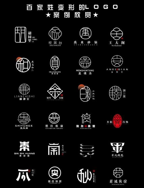 过度变形导致识别困难的字体设计案例对比图