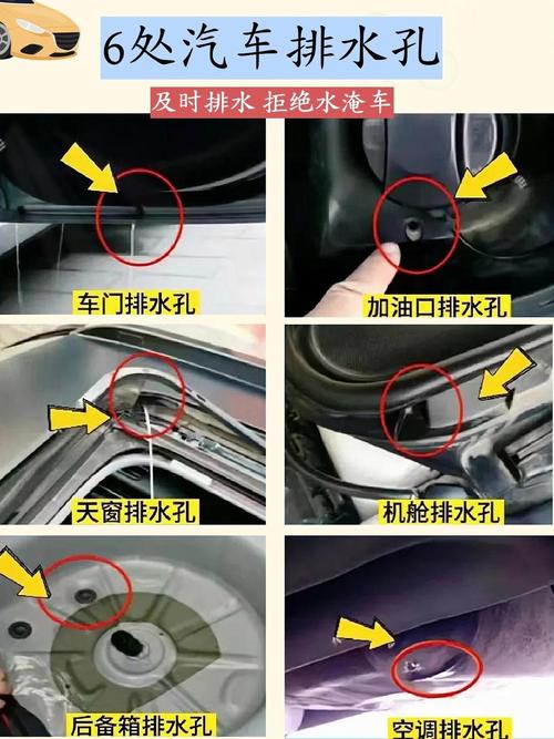 汽车蒸发箱接水盘排水孔位置实拍