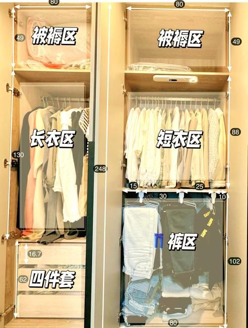 干透换季衣物真空收纳后衣柜存储场景