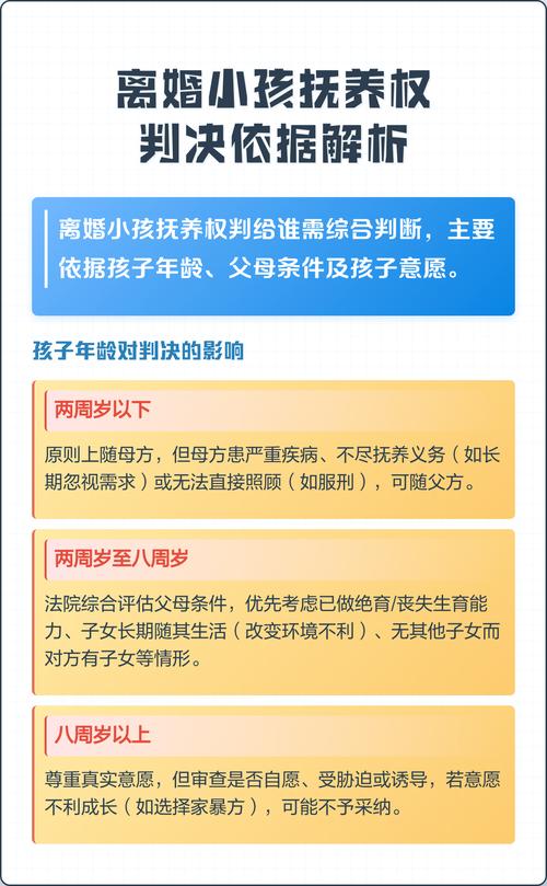 北京离婚抚养权判决考虑因素图表