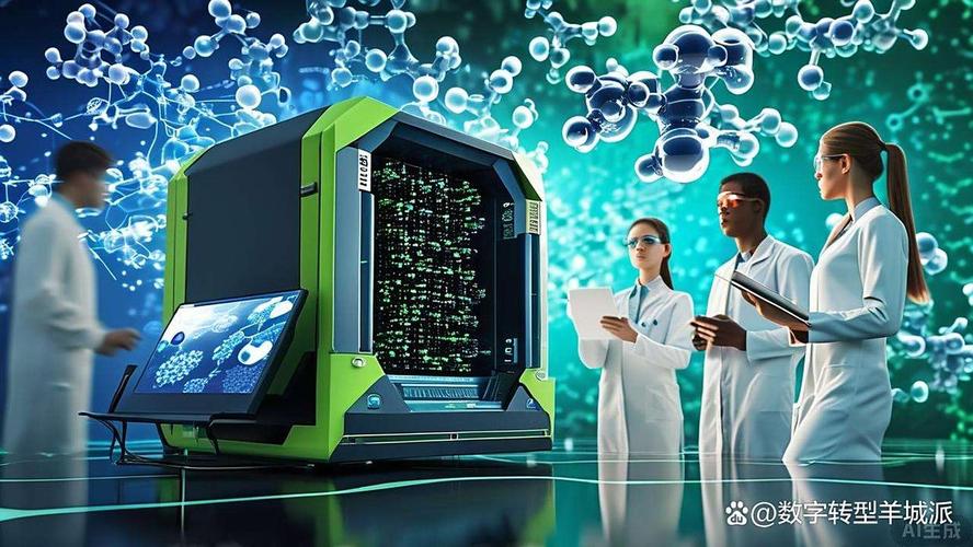 量子计算药物分子模拟应用场景图