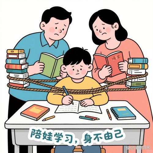 小学走廊里家长拦着拿漫画书的孩子