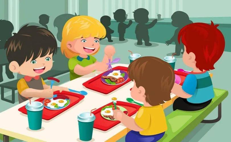 幼儿吃饭分心场景示意图