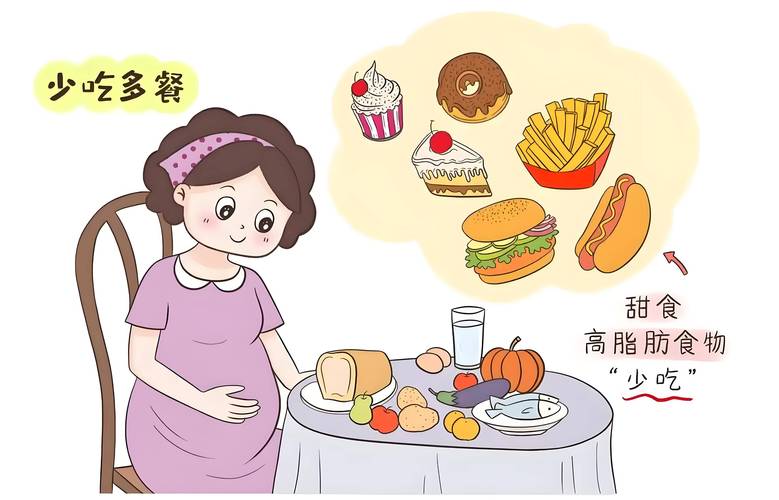 孕妇吃麻辣烫场景示意图
