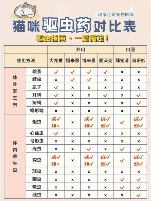 新手养宠宠物驱虫误区对照表
