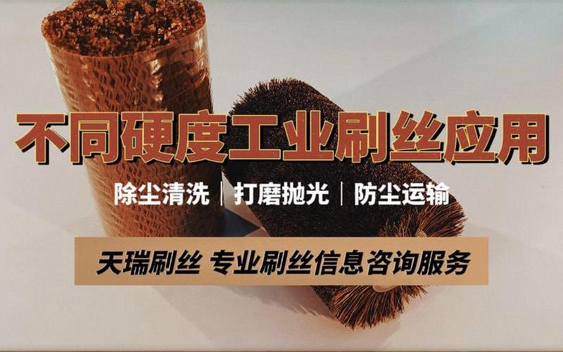 定制工业盘刷不同刷丝区域放大对比图