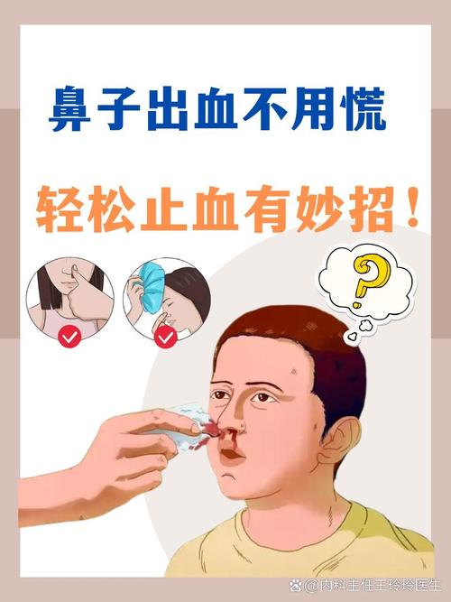 正确捏鼻翼止流鼻血姿势示范图